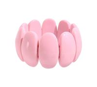 HIIXHC Bracelets en résine avec perles en acrylique extensibles pour femmes - Bracelets à étirer avec perles en résine - Bracelets larges irréguliers géométriques pour poignet - Bijoux d'été de plage