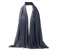 Hijab Foulard pour femme musulman islamique extensible moderne écharpe légère opaque turban ethnique musulman bandana chimio couvre-chef pour femme Étole arabe, O gris1, taille unique