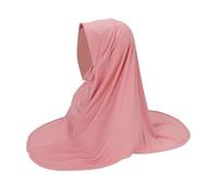 Hijab instantané pour femme | Écharpe hijab élégante et respirante - Accessoires légers et antidérapants pour un usage quotidien, prière, mariage, natation, rose, Refer to description