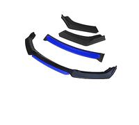 HIJAN lèvre latérale Diffuseur Kit Corps Diffuseur Déflecteur Becquet Avant pour VW pour Scirocco R 2009 2010 2011 2012 2013 2014 3 Pièces Séparateurs Lèvre Pare-Chocs Avant Voiture Noire (Color : 4)