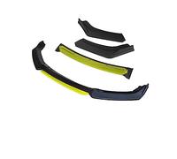 HIJAN lèvre latérale Diffuseur Kit Corps Diffuseur Déflecteur Becquet Avant pour VW pour Scirocco R 2009 2010 2011 2012 2013 2014 3 Pièces Séparateurs Lèvre Pare-Chocs Avant Voiture Noire (Color : 6)