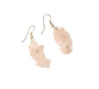 HiJet Boucles d'oreilles en quartz rose naturel avec puces pendantes pour équilibrer l'énergie positive, harmonie, chance, beauté naturelle