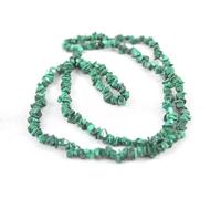 HiJet Copeaux de malachite - 43,2 à 45,7 cm - Pour transformation, équilibre des chakras - Bijoux en malachite