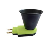 Hijet Kapoor Dani Brûleur d'encens électrique en acier inoxydable pour Loban, Bakhour, Oudh, Agarbatti Vert et Noir