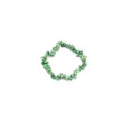 HiJet Magnifique bracelet Verdite Chips pour la fabrication de bijoux, équilibrage d'énergie positive, harmonie, chance, yoga, méditation, Reiki, unique, authentique, style tendance, 8 inch, Pierre