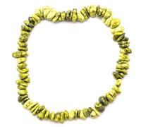 HiJet Magnifique bracelet vésuvianite pour la fabrication de bijoux, équilibrage d'énergie positive, harmonie, chance, yoga, méditation, Reiki, unique, authentique, 8 inch, Pierre calcite Pierre