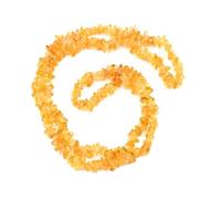 HiJet Mala de citrine d'environ 81,9 à 86,2 cm de long pour la fabrication de bijoux, équilibrage de l'énergie positive, bonne chance, yoga, méditation, Reiki, naturel, unique, authentique et tendance