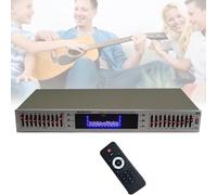 HiJiuAn Égaliseur Audio 20 Bandes, Égaliseur Graphique Numérique, Affichage du Spectre LED, avec Bluetooth/USB/télécommande/Radio, Égaliseur Graphique Stéréo, pour Studio D'enregistrement
