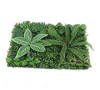 HIJNXG Lot de 12 panneaux de haie de buis - 60 x 40 x 4 cm - Brise-vue - Décoration murale - Pour fête, mariage, intérieur