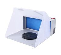 HIJNXG Système d'aspiration aérographe, cabine de pulvérisation 220 V, 47 dB, cabine de peinture pliable avec plateau tournant et câbles d'alimentation de 15 cm, aspiration portable de brouillard de