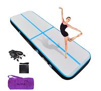 HIJOFUN Air Floor Mat 3M 4M 5M 6M Tapis de Gymnastique Gonflable avec Pompe Pratique et 10/20cm d'épaisseur Pistes d'acrobatie Piste Gonflable Air Mat pour Gymnaste Tumbling Yoga Taekwondo