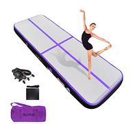 HIJOFUN Air Floor Mat 3M 4M 5M 6M Tapis de Gymnastique Gonflable avec Pompe Pratique et 10/20cm d'épaisseur Pistes d'acrobatie Piste Gonflable Air Mat pour Gymnaste Tumbling Yoga Taekwondo