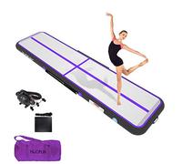 HIJOFUN Air Floor Mat 3M Tapis de Gymnastique Gonflable avec Pompe Pratique et 15cm d'épaisseur Pistes d'acrobatie Piste Gonflable Air Mat pour Gymnaste Tumbling Yoga Taekwondo