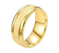 HIJONES Acier Inoxydable 8MM Statement Bagues pour Hommes Idées Cadeaux | Bagues de Promesse pour Lui, Bague pour Couple, Alliance de Mariage Confortable, Bijoux Minimalistes, Port Quotidien