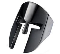 HIJONES Acier Inoxydable Chevalier Casque Anneau pour Les Homme Guerrier Grec Bande Noir Taille 68