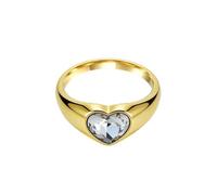 HIJONES Délicat Cœur Bague pour Femmes Amour Blanc Taille 54