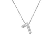 HIJONES Femmes Hommes Acier Inoxydable Hip Hop Bulle Plaqué Or Ballon Ange Numéro Pendentif Chaîne Collier Argent 7