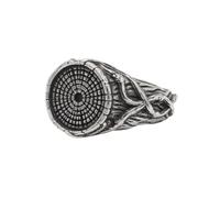 HIJONES Homme Vintage Arbre de Vie Année Rond Bague Bande Acier Inoxydable Rétro Hip Hop Bijoux Argent Taille 62