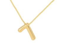HIJONES Hommes Femmes Acier Inoxydable Collier Ballon Bubble Chubby Pendent Numéro Chanceux Angélique 0-9 Chaînes Or 7