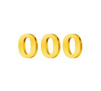 HIJONES Hommes Femmes Acier Inoxydable Pendent Collier Numéros Arabes Delicats DIY Empilables Angle Numéro Or 000