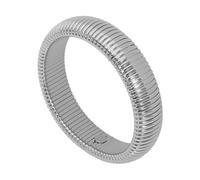 HIJONES Unisex Acier Inoxydable Tendance Serpent Chaîne Torsadée Bracelet Puissant Flexible Élastique Extensible Manchette Poignet Bijoux Argent (W-12MM, D-60CM)