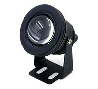 HIJYMNZPQ 12 V 10 Watt lumière sous-Marine Haute étanche IP68 Paysage Fontaine Piscine éclairage sous-Marin Blanc Chaud Froid CréEr Une Ambiance(Warm White,Black)