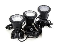 HIJYMNZPQ 12V RGB LED lumière sous-Marine 36LED IP68 étanche projecteur d'aquarium Piscine Fontaine étang réservoir for Paysage décor CréEr Une Ambiance(3 Lights No Remote)