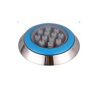 HIJYMNZPQ Acier Inoxydable IP68 LED Piscine Lampes Bleu Étanche Extérieure sous-Marine Lumières AC12V RGB Étang LED Lampe CréEr Une Ambiance(Blue,35W D300xH70mm)
