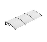 HIJYMNZPQ Couverture De Pluie for Porte Fenêtre, Pare-Soleil, Auvent Moderne, en Polycarbonate, D'entrée, Patio Extérieur Protection Contre Le Soleil Et La Pluie(100 * 120cm Black)