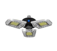 HIJYMNZPQ Déformable LED Garage Allume 60W-100W Ampoule De Plafonnier Ultra-lumineuse For Entrepôt E26/E27 AC 100-265V D20 Super Lumineux, éConomie D'éNergie(Cool,WITH LIGHT SENSOR_80W)