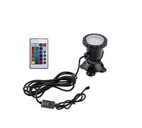 HIJYMNZPQ Étanche LED sous-Marine lumière Lampe RGB sous-Marin projecteur Piscine Fontaine étang Eau Jardin Aquarium CréEr Une Ambiance(1 Bulb Set)