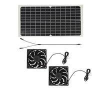 HIJYMNZPQ Kit D'échappement Durable avec Ventilateur Solaire 12 V Et Panneau Photovoltaïque, Aucun Câblage Requis for Poulailler, Serre for Animaux De Compagnie Conversion De Vent Fort