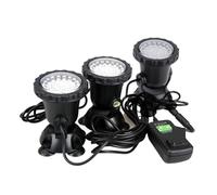 HIJYMNZPQ LED Lumière sous-Marine IP68 Étanche RGB Lampe D'aquarium Fontaine Étang Projecteur Piscine Jardin Paysage Décoration CréEr Une Ambiance(3 Lights No Remote)