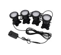 HIJYMNZPQ LED Lumière sous-Marine IP68 Étanche RGB Lampe D'aquarium Fontaine Étang Projecteur Piscine Jardin Paysage Décoration CréEr Une Ambiance(4 Lights No Remote)