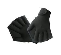 HIJYMNZPQ Sports Nautiques plongée en apnée résistance à l'eau pagaies palmées Accessoires de Natation Gants palmés Chaleureux Et Confortables(Black)