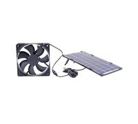 HIJYMNZPQ Ventilateur D'extraction d'air Solaire 10 W 12 V, 5 Pouces, Panneau Portable Conversion De Vent Fort