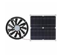 HIJYMNZPQ Ventilateur D'extraction d'air Solaire 12 V/24 V, 6 Pouces, 10 W, 40, 100, Double Alimenté par Panneau, for Salle De Bain Et Animalerie Conversion De Vent Fort(100W)