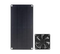 HIJYMNZPQ Ventilateur D'extraction Solaire 30 W 12 V, Mini De 6 Pouces, Alimenté par Panneau, Extracteur d'air for Chien, Poulailler, Camping-Car, Serre Conversion De Vent Fort(30W-1 Fan)