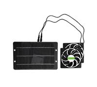 HIJYMNZPQ Ventilateur Solaire 10 W 12 V, Double Échappement, Étanche, for Camping-Car, Serre, Cuisine Conversion De Vent Fort