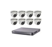 HIK-8DOM-THD-002 - Kit vidéo surveillance Turbo HD 8 caméras dôme