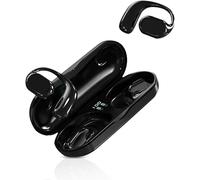 Hikaka Casque Bluetooth Suspendu à l'oreille, Son Surround 3D Ouvert, Réduction de Bruit, Sport, Noir