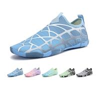 Hike Barefoot Shoes for Women & Men - Breathable, Non-Slip Athletic Footwear with Wide Toe Box, Perfect for Water & Hiking (Blue,42)