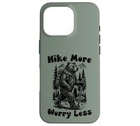 Hike More Worry Less Funny Cub Scouts BSA Hiking Bear Coque pour iPhone 16 Pro