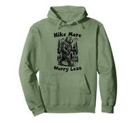 Hike More Worry Less Funny Cub Scouts BSA Hiking Bear Sweat à Capuche