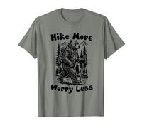 Hike More Worry Less Funny Cub Scouts BSA Hiking Bear T-Shirt