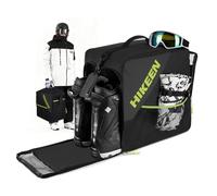 Hikeen Sac Chaussures Ski avec Compartiment Casque: Accessoire Ski avec Sangle Épaule Sac Chaussures de Ski Système Ventilation Mesh, Housse Chaussures de Ski Ouverture Matelassée EVA Cadeau Ski-40L