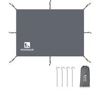 HIKEMAN Bâche de Tente Polyvalente - Tapis de Tente imperméable - Plusieurs Tailles - pour Camping, randonnée, Pique-Nique (Gris mis à Jour, 180 x 210 cm)