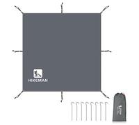 HIKEMAN Bâche de Tente Polyvalente - Tapis de Tente imperméable - Plusieurs Tailles - pour Camping, randonnée, Pique-Nique (Gris mis à Jour, 300 x 300 cm)