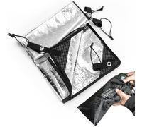 HIKEMAN Tapis de camping réfléchissant en aluminium - Isolation ultra légère en feuille d'aluminium, mousse de couchage double face en aluminium, tapis de sol pour camping, randonnée, pique-nique (160