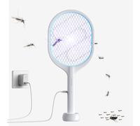 Hikemeister® Racket anti-insectes électrique UV - Lampe anti-insectes - Lampe anti-moustiques, mouches, guêpes, mites - Lampe à moustiques - Lampe UV attrape-moustiques